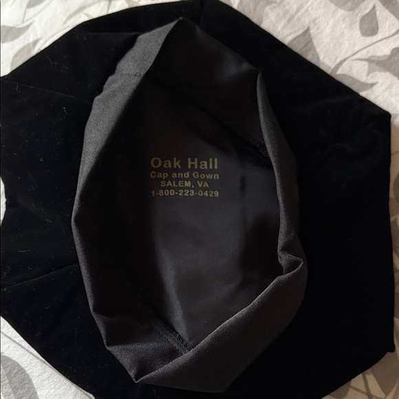 Doctorate Graduation Gown and cap in Black by Oak Hall. Comes with accessories. - Picture 5 of 6